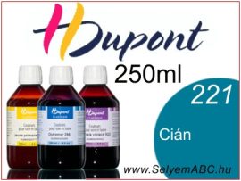 H.DUPONT Hőfixálós Selyemfesték | 250ml | 221-Cyan |Cián