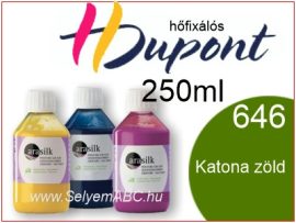 H.DUPONT Hőfixálós Selyemfesték | 250ml | 646-Army | Katona zöld