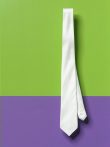   Selyem-nyakkendő | Ajándékkészítésre | Fehér  |Női | 140x8cm | IDEEN 26010