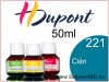   H.DUPONT Gőzfixálós Selyemfesték | 50ml | 221 - Cyan | Cián