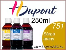 H.DUPONT Gőzfixálós Selyemfesték | 250ml | 751 - Jaune D' Or | Sárga arany