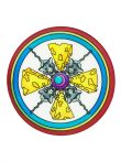   Selyem mandala | 20cm | Előkontúrozott | Mice'n Cheese | Ponge 8 | IDEEN 46631