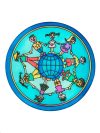Selyem mandala | 20cm | Előkontúrozott |Kide' World| Ponge 8 | IDEEN 46632 Selyem mandala | 20cm | Előkontúrozott |Kide' World| Ponge 8 | IDEEN 46632