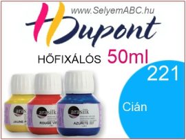 H.DUPONT Hőfixálós Selyemfesték | 50ml | 221 - Cyan | Cián