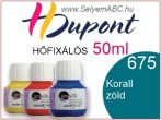   H.DUPONT Hőfixálós Selyemfesték | 50ml | 675 - Atoll | Korall zöld